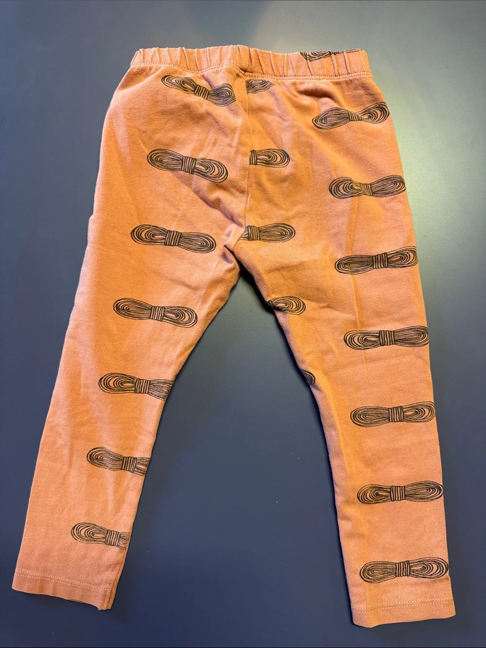 Children's Orange Knot-Print Leggings